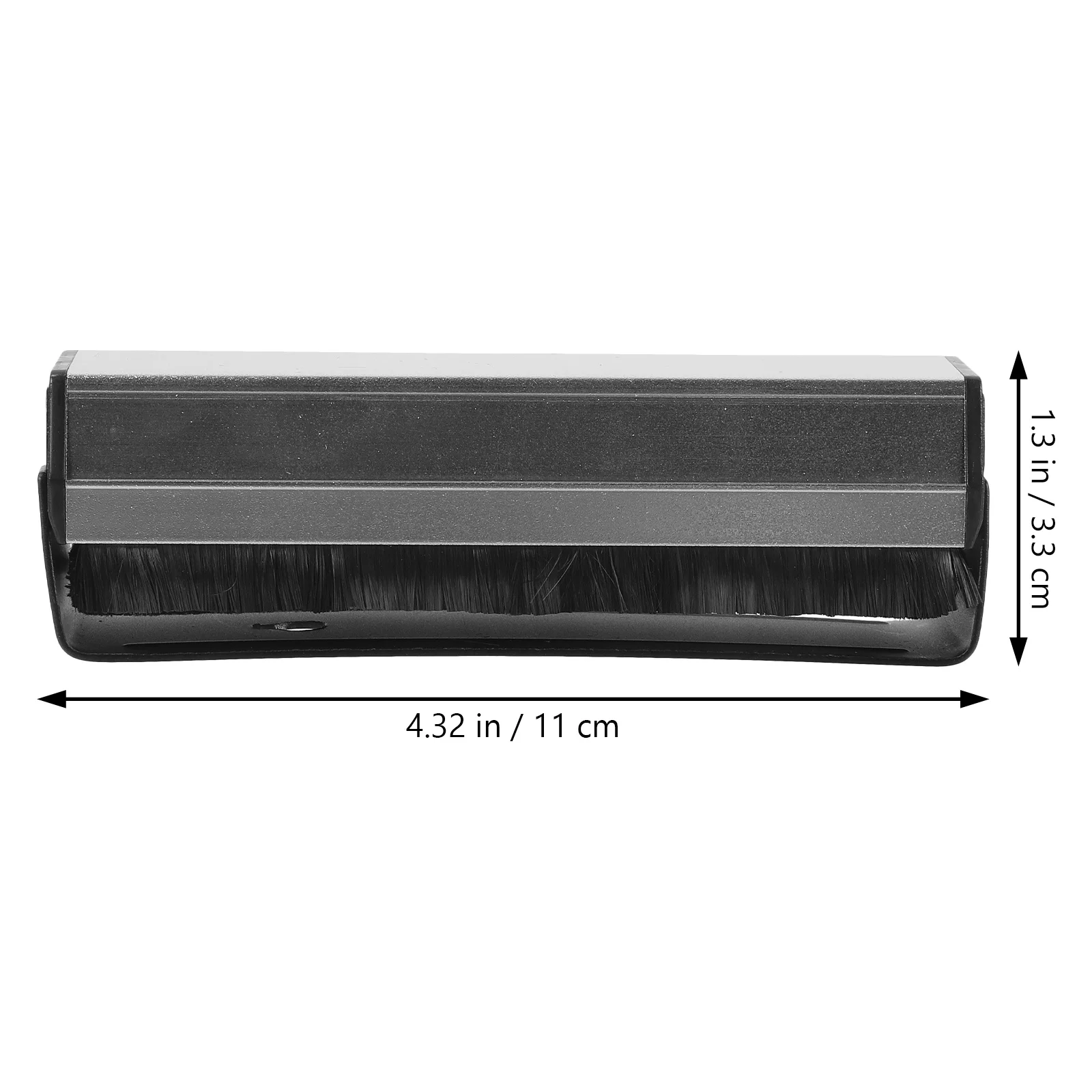 Vinyl Brush Black Dust Removal Tool For Turntable Maintenance Durable Record Cleaner Vinyl Record Care Tool Portable Audio