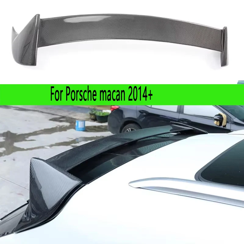 

For Porsche macan 2014+ carbon fiber Spoiler Top Wing ducktail rear spoiler wing trunk wing splitter Upgrade body kit