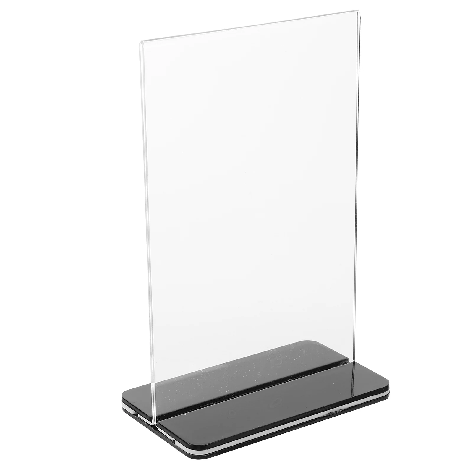 

3 Pcs Transparent Stand Display Signs Menu Holder Stands for Vendor Events Standing Frame Clear Tabletop Wedding Flyer