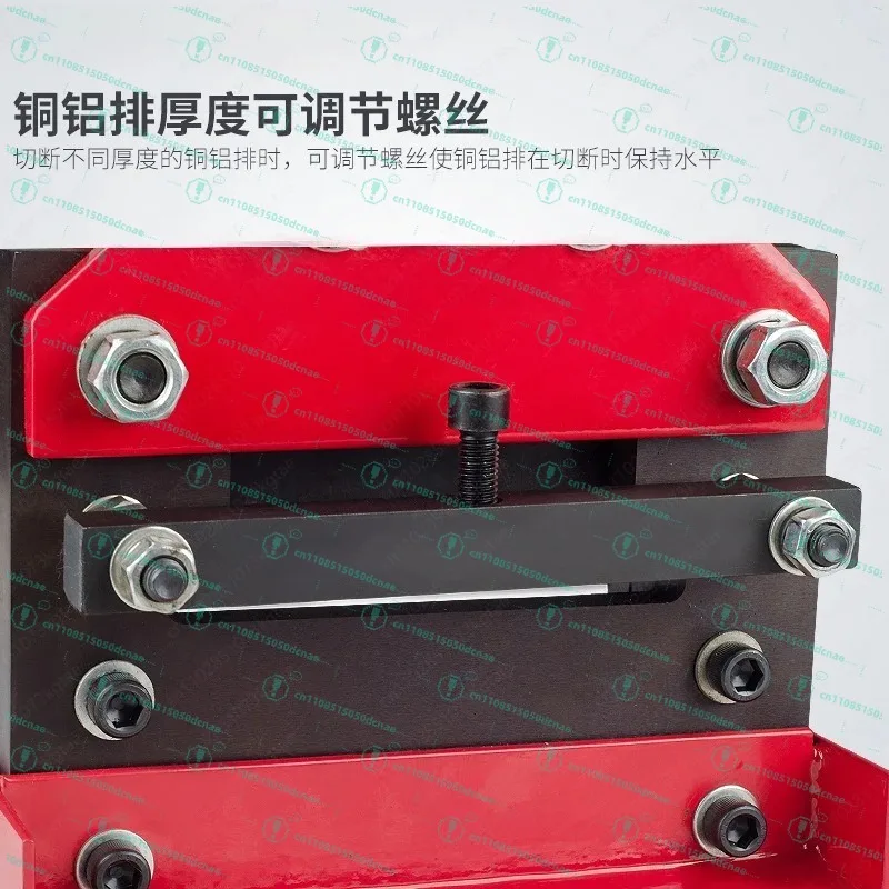 CWC-150 hydraulic cutting machine, bus processing machine, copper bar cutting machine, copper and aluminum bar cutting tool view 3