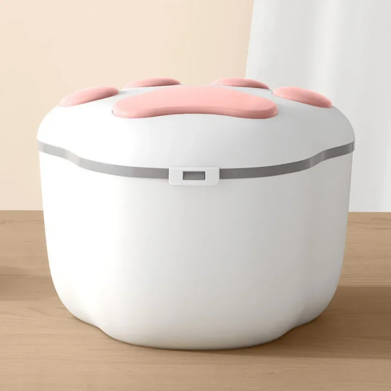 

Cat Food Box Pet Snacks Bucket Sealed Plastic Large Capacity Dog Grain Storage Container Moisture-Proof Dry Feeder Pet Supplies