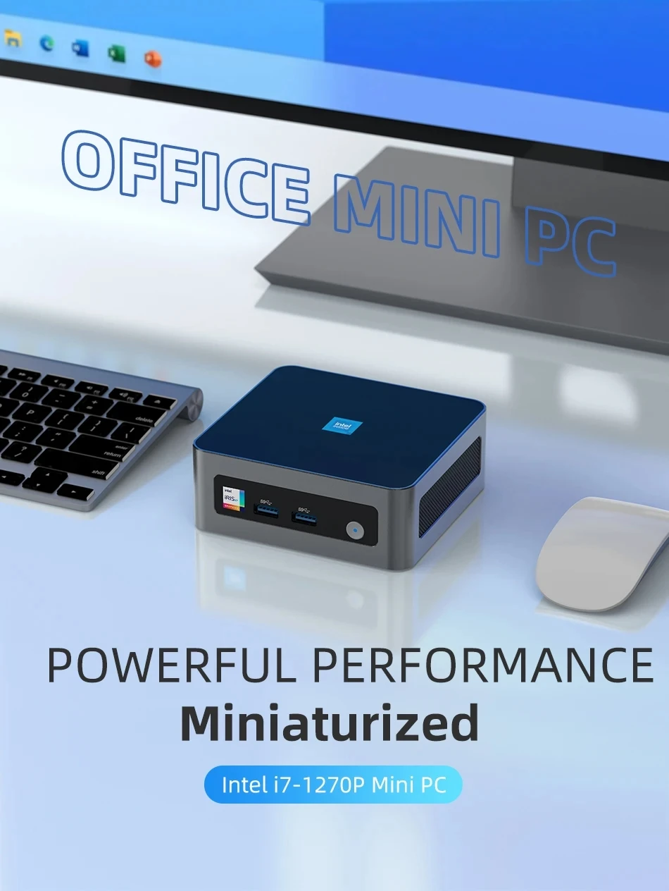 MINI PC 13th Gen Office Mini PC Intel i7-13620H i7-1360P DDR4 3200MHz M.2 NVME SSD PICE4.0 Windows 11 WiFi6 Bluetooth5.2 Type-C