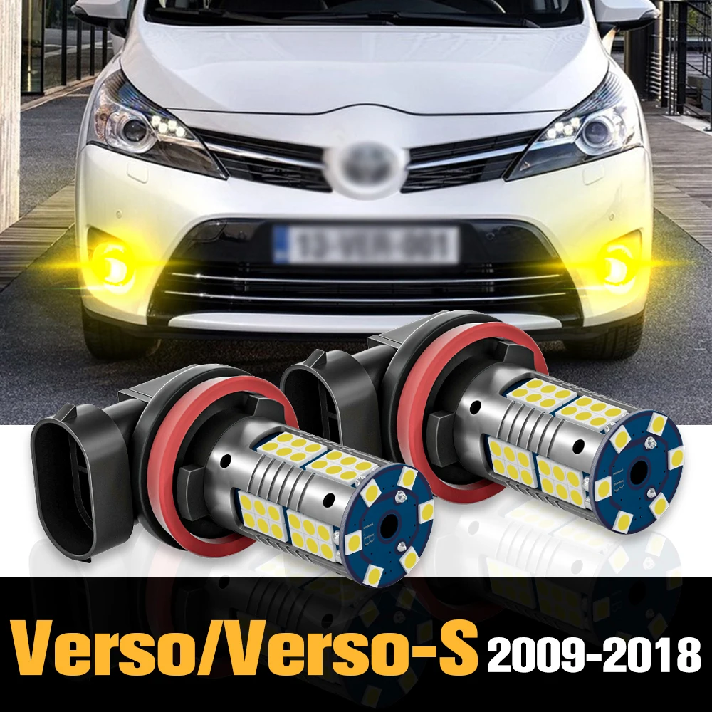 

2pcs Canbus LED Fog Light Lamp Accessories For Toyota Verso Verso-S 2010-2016 2011 2012 2013 2014 2015