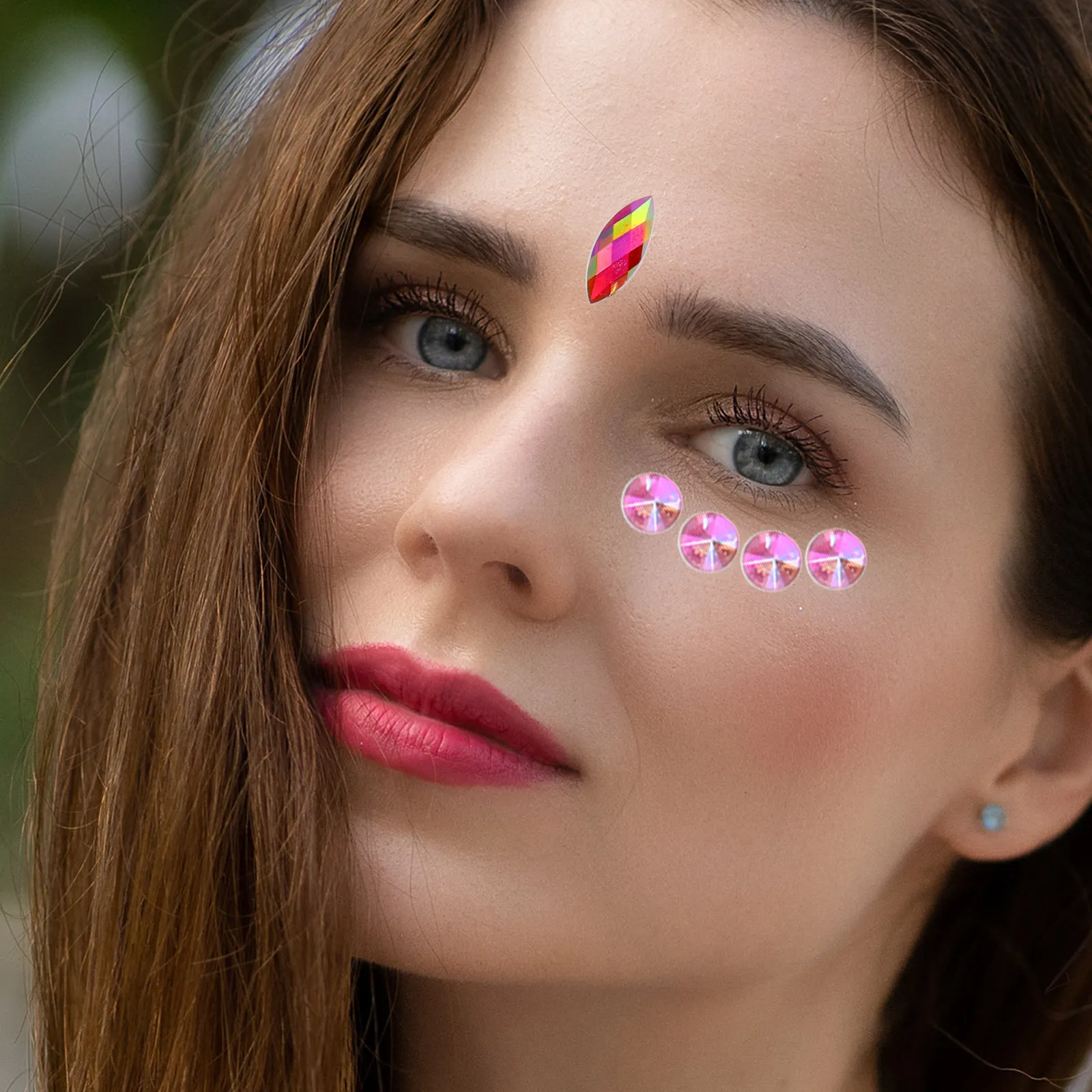 300Pcs Acrylic Flatback Rhinestones Multi-Color Flat DIY Rhinestone Manicure Ornaments Nail Art Charms Smartphone Case