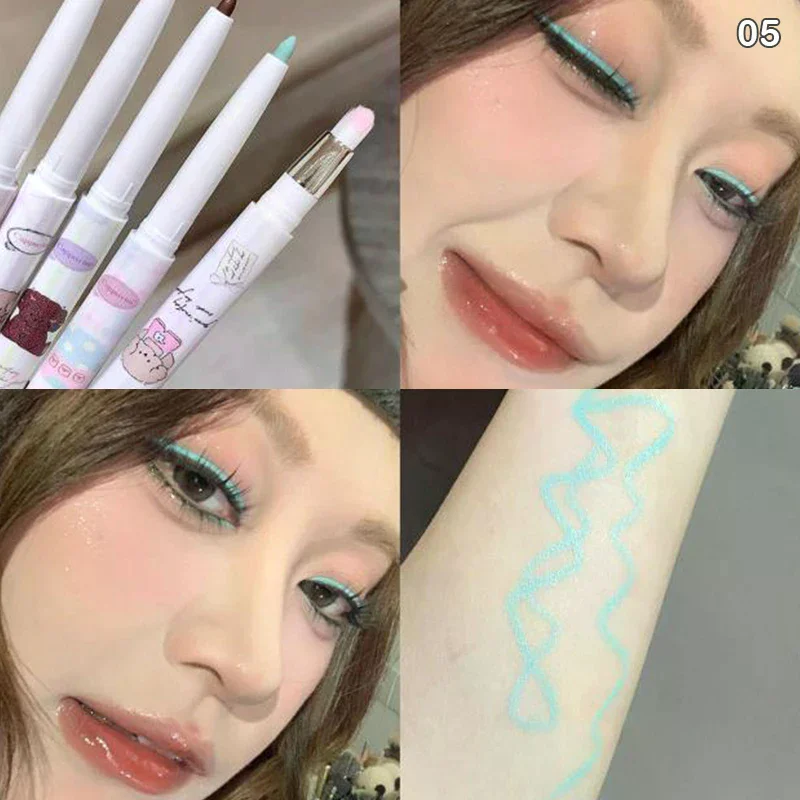 Cappuvini-delineador de ojos en Gel nacarado con mezcla de brochas, té suave y sedoso, marrón, gusano de seda, resistente al agua, maquillaje