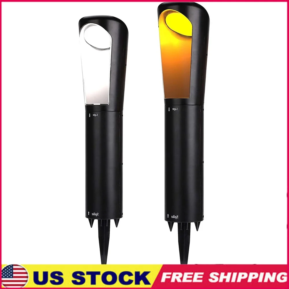 

Solar Garden Light Waterproof LED Dusk to Dawn Amber White Directional Path Light 12 Hours Charge Outdoor Use
