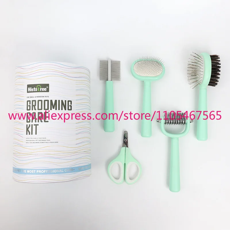 1Pcs Comb Brush Nail Clippers Puppy Cat Pet Grooming Tools