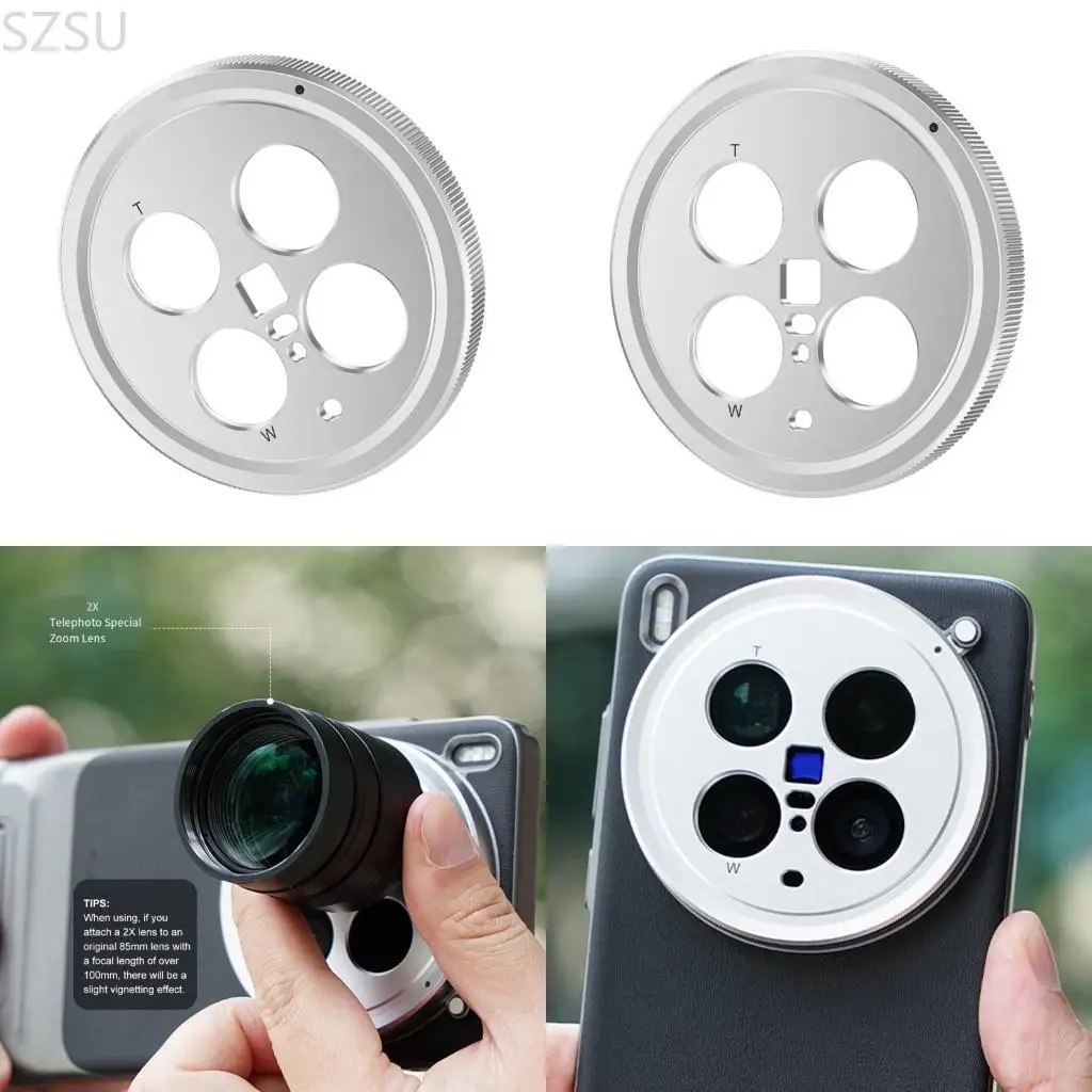 

SZSU Aluminum Alloy Camera Backplate with 17mm Standard Thread Enhancing Drop Protections for Professional Mobile Photography