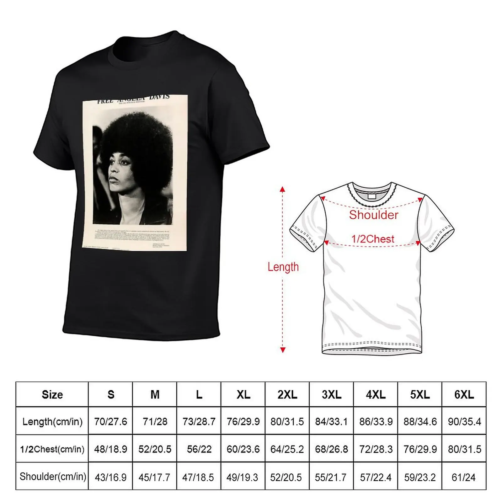 Free Angela Davis T-Shirt Blouse vintage t shirts mens big and tall t shirts