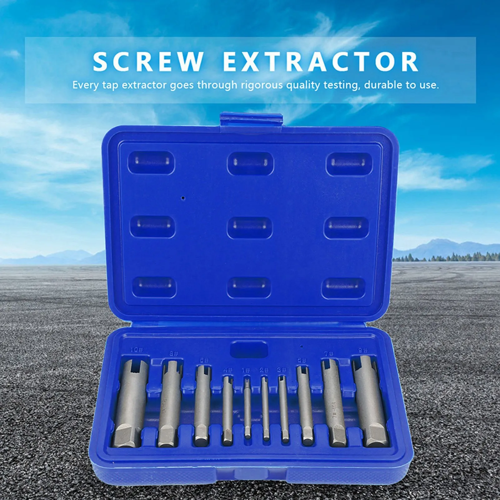 1 Set M4-M22 Remove Stripped Damaged Screw Tap Extractor Broken Head Screw Removal Tool Wrench Set Drill Bit Screw Tap Extractor