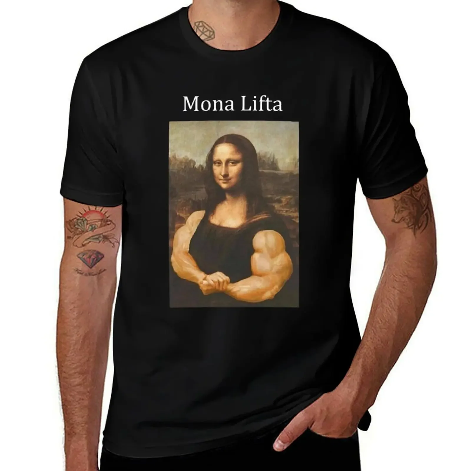 

Mona Lifta T-Shirt man t shirt graphics funny shirt cotton customs design your own mens clothing