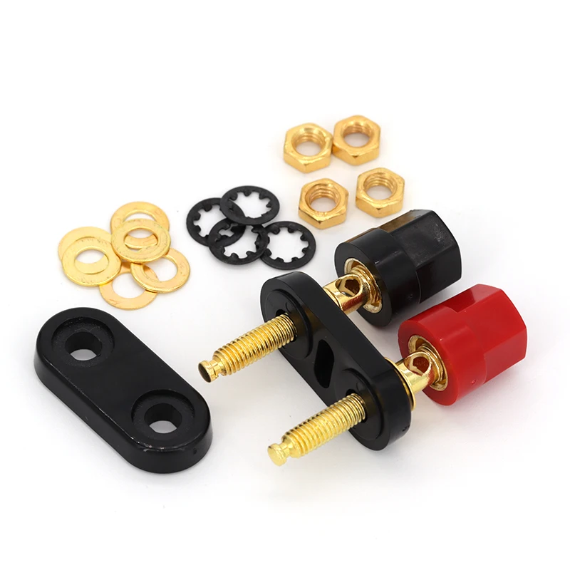 1/5/10PCS Banana plugs Couple Terminals Red Black Connector Amplifier Terminal Binding Post Banana Speaker Plug Jack
