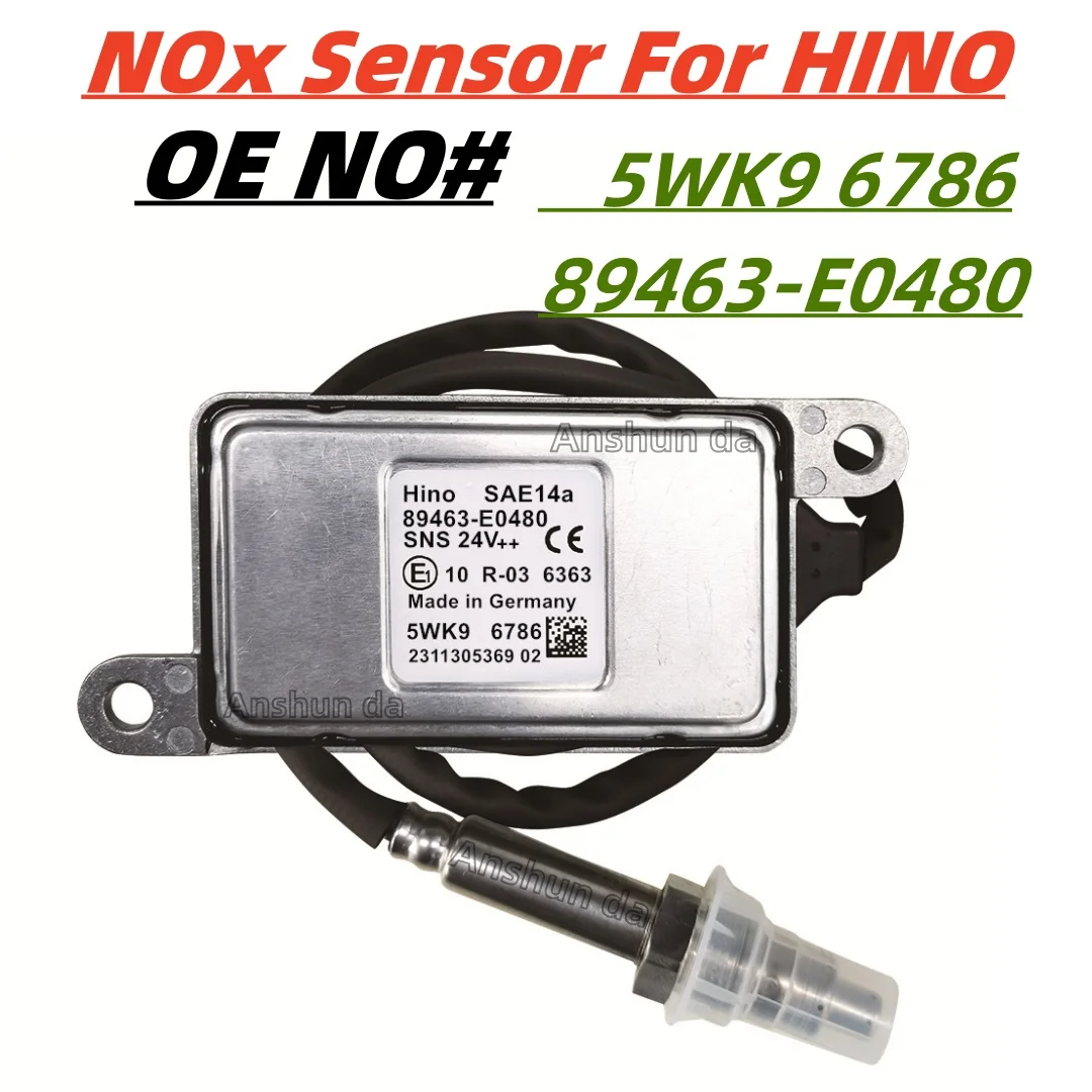 5WK96786 89463-E0480 5wk9 6786 Original New Nitrox Oxygen Sensor Nox sensor For Hino Engine Car Truck Accessories