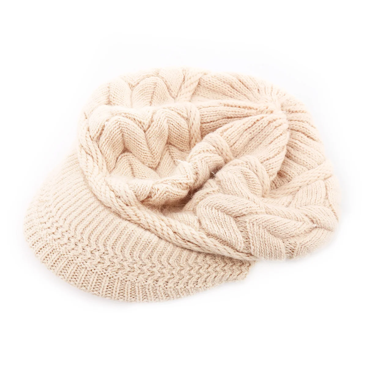 

Women Winter Warm Knit Hat Black Wool Ski Snow Ear Protection Cap Charming Warm Knit Wool Hat Women Winter Cap