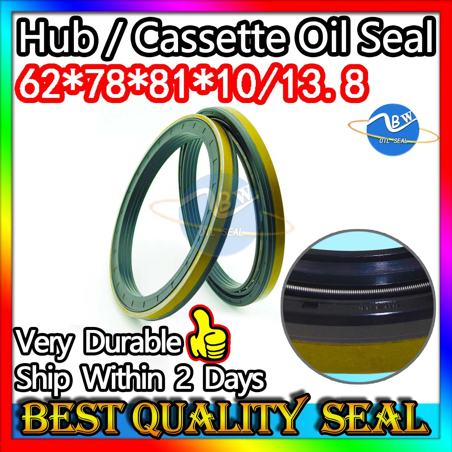 Hub Oil Seal 62*78*81*10/13.8 For Tractor Cat Shaft Cassette Sealing Combined 62X78X81X10/13.8 12018177B 12018177 Gasket Swivel