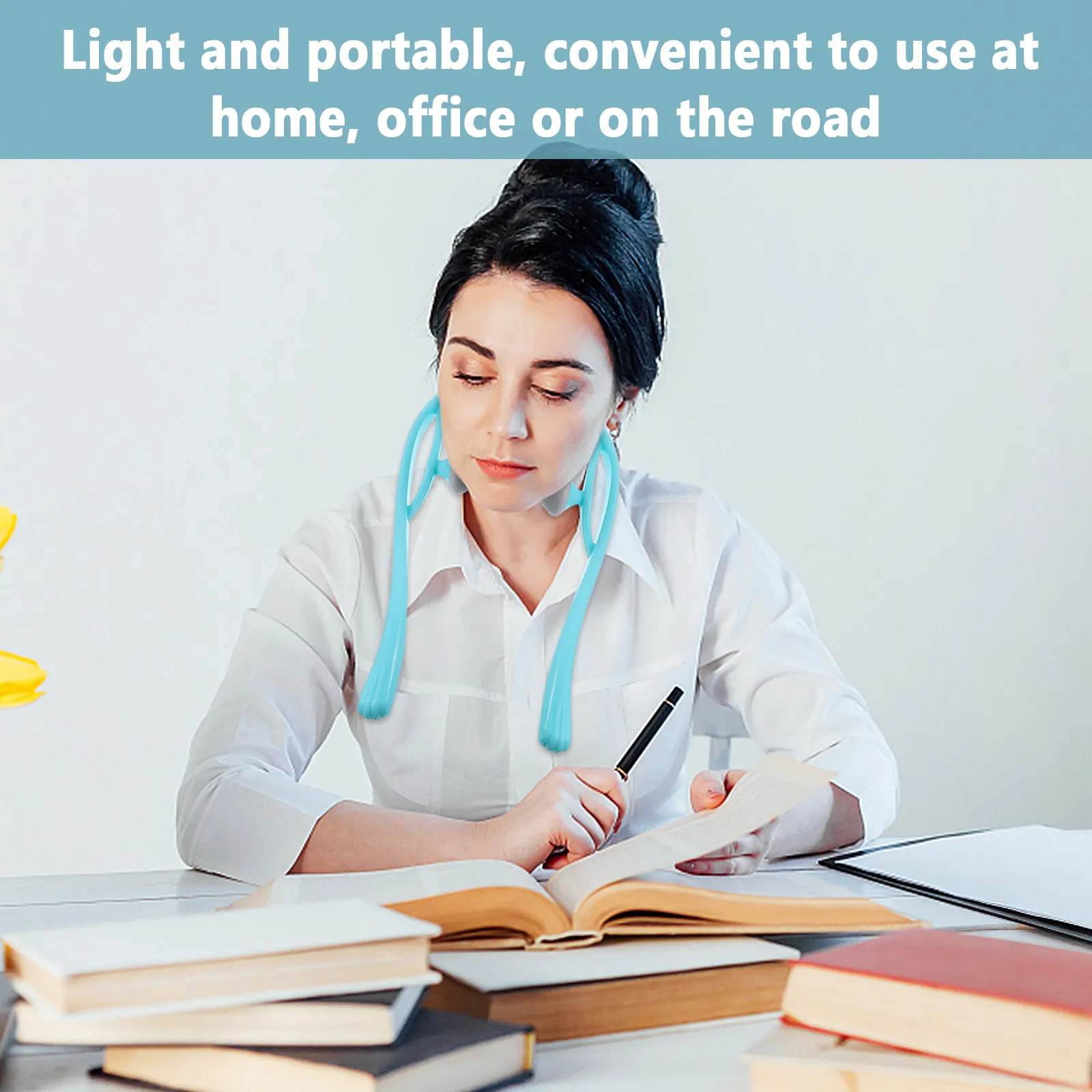 

Массажер для шеи и плеч, 1 шт., прочный ручной массажный ролик, комфортно растягивает мышцы, идеально подходит для длительных офисных или домашних занятий.