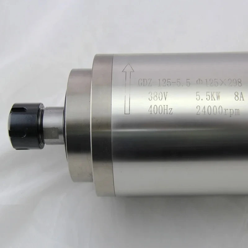 5.5kw Spindle Motor 220v 380v ER25 400Hz Water-cooling Spindle for CNC Engraving Woodworking Machine