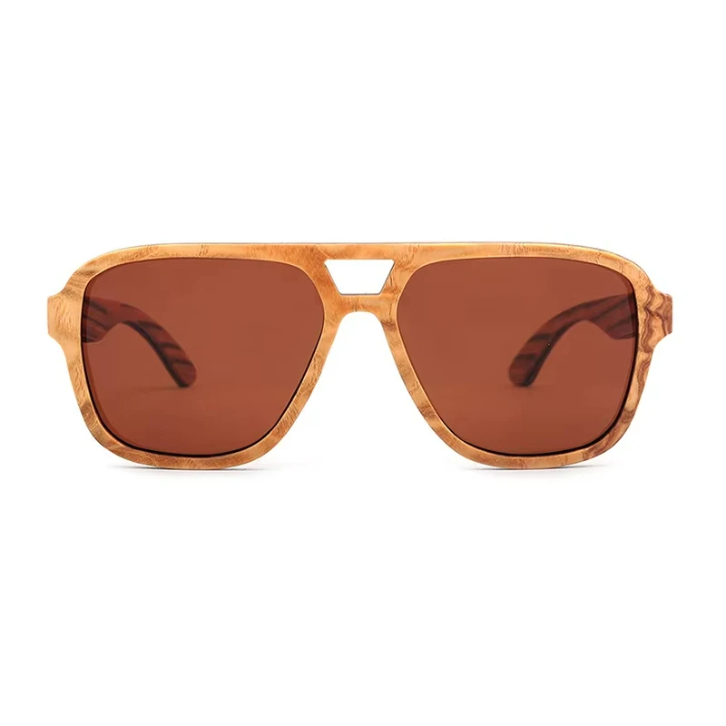 

Oversize Wood Sunglasses for Men Women with Polarized Lens UV400 Handmade Sun Glasses
