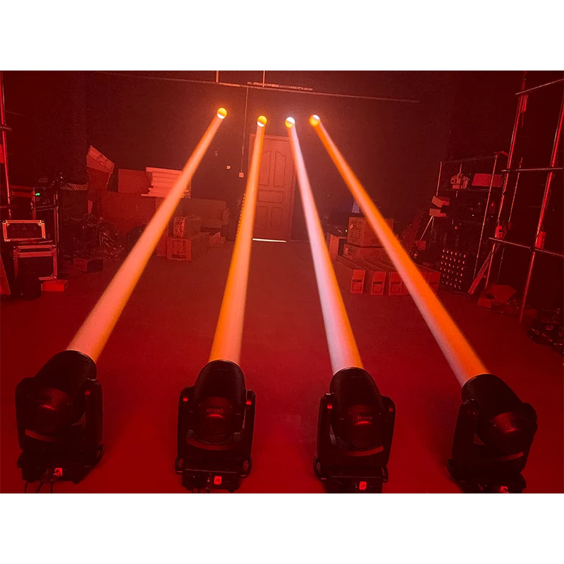 Customizable 200W LED RGBW Beam Spot Moving Head Lighting Disco Club Stage Professional Effect Moving Head Lighting