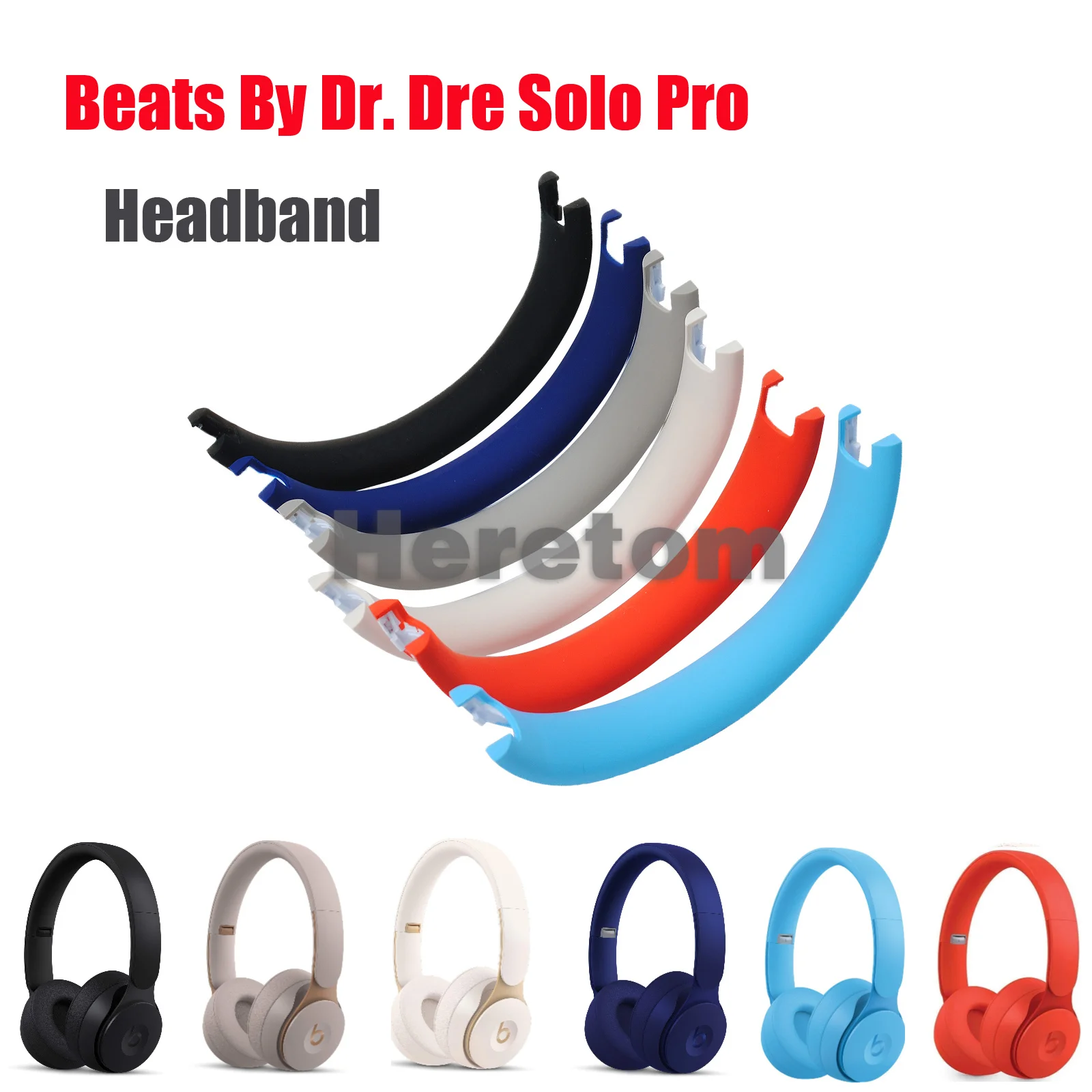 Replacement Headband Pad For Beats Solo Pro Headphones Headband Cushions Headband Rubber Headset Repiar Parts