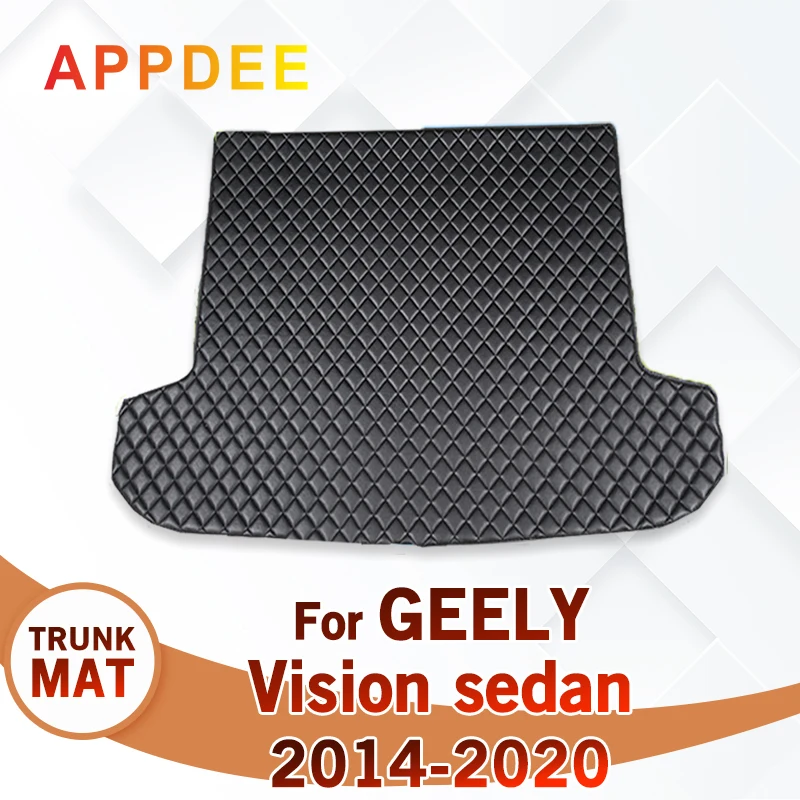 

Коврик для багажника автомобиля для GEELY Vision Sedan 2014, 2015, 2016, 2017, 2018, 2019, 2020, аксессуары для автомобиля на заказ, украшение интерьера автомобиля
