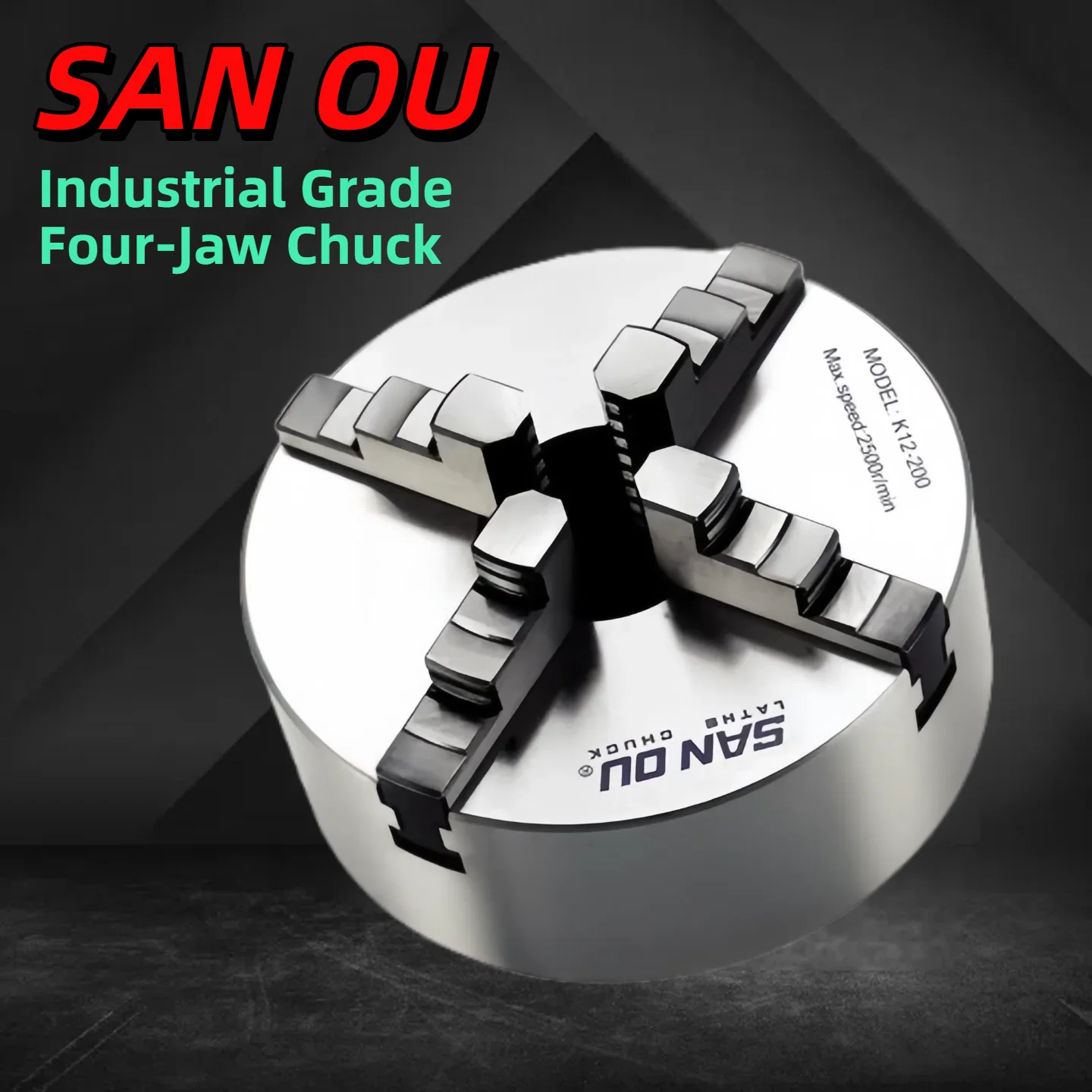 

K12-80 3-Jaw Self-Centering Lathe Chuck 4.8kr/min High Precision Metalworking Chuck 80mm