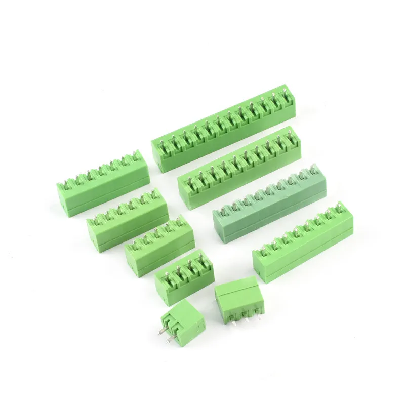 5PCS 15EDG KF2EDG 3.81mm PCB Screw Terminal Block 2-12Pin Straight needle  Plug Female Socket Pin Header Wire Connector