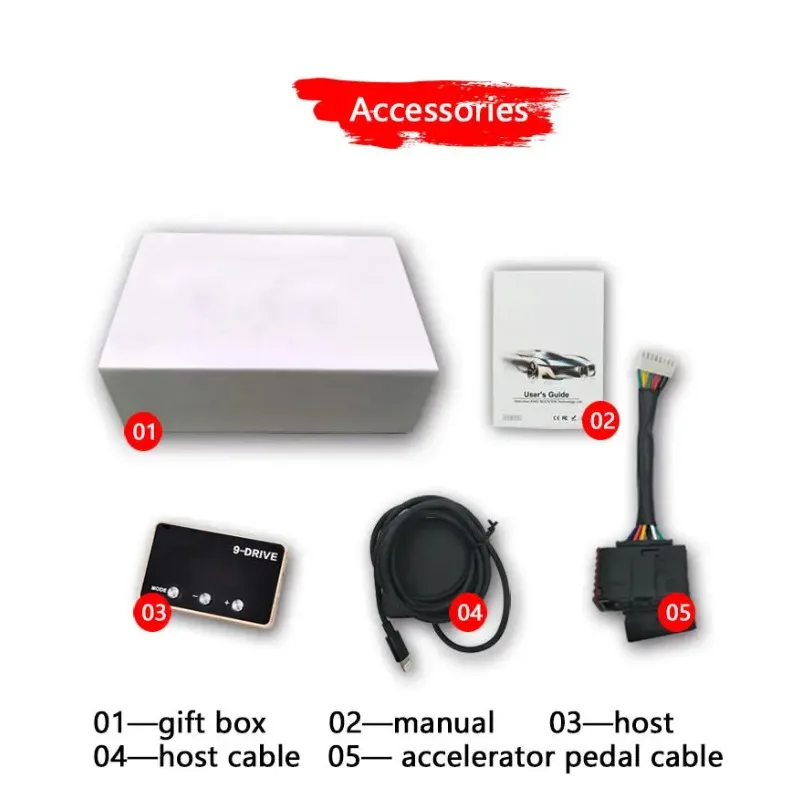 KA-870 Electronic Pedal Accelerator Throttle Response Controller Multi Vehicle Compatible Engine Power Adjustment Replacement