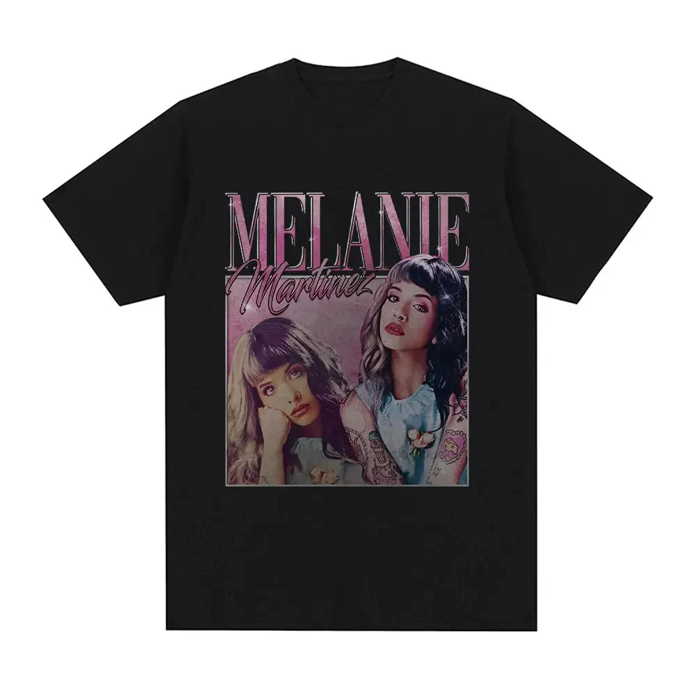 Singer Melanie Martinez Graphic Print T-shirt Men Woman Harajuku Vintage Oversized T Shirts Cotton Casual Short Sleeve T-shirts