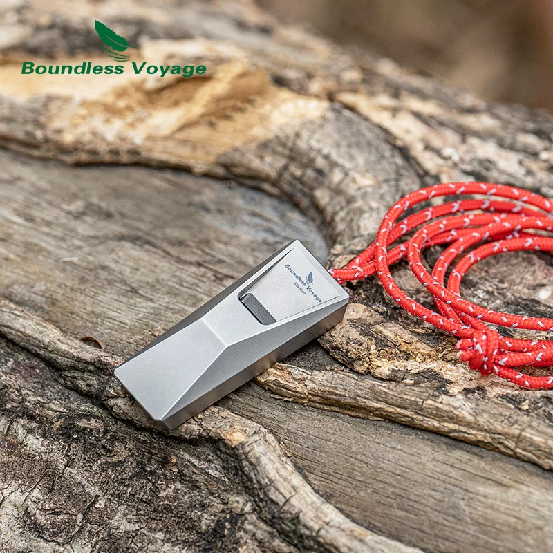 

Титановый свисток Boundless Voyage, аварийные свистки для кемпинга, пешего туризма, тренеров, тренировок, спортивных брелков, свисток Ti9023O