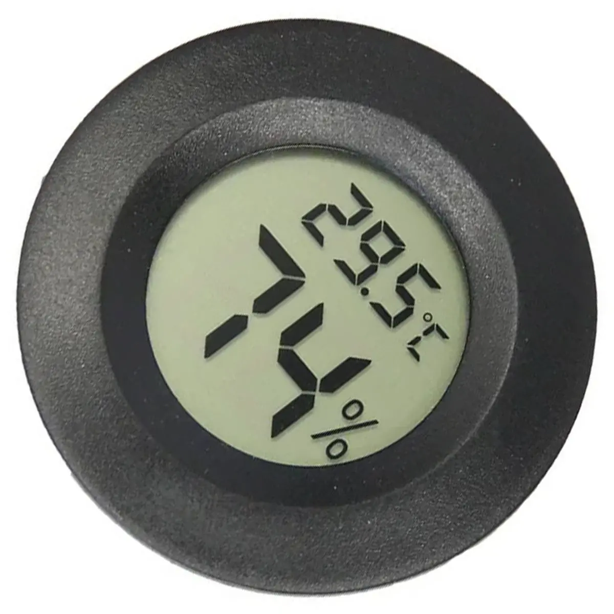 4 Uds Mini higrómetro termómetro Fahrenheit o Celsius medidor Digital LCD Monitor redondo medidor de temperatura de humedad