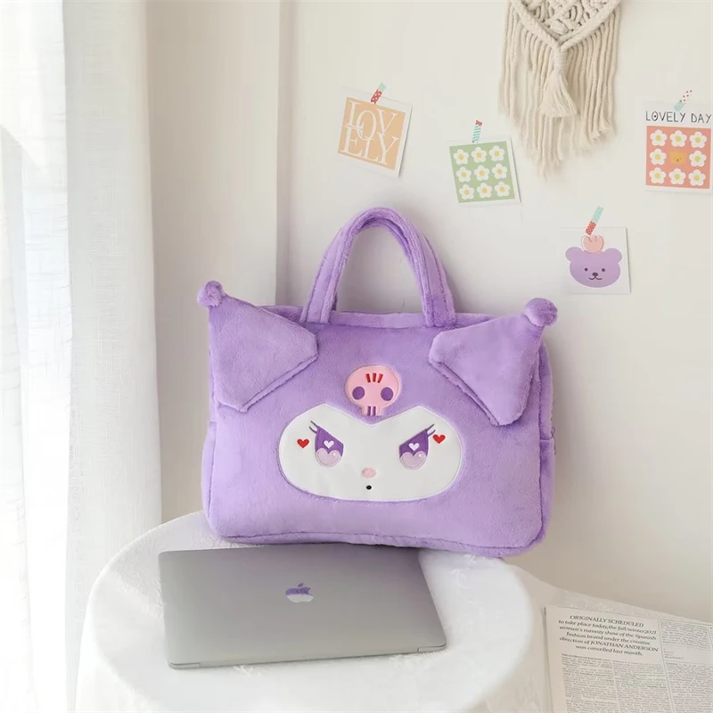 Sanrio Nette Laptop Tasche Kuromi My Melody Japanischen Stil Anime Reise Laptop Fall Cinnamoroll Plüsch Tasche Für Mädchen Geburtstag Geschenke