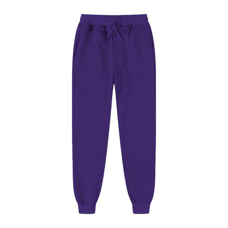 Herbst Winter Einfarbige Fleece-Jogginghose Sport-Freizeithose Lauf- und Fitnesstraining Hose für Männer und Frauen Jogging-Bekleidung – Detail 5
