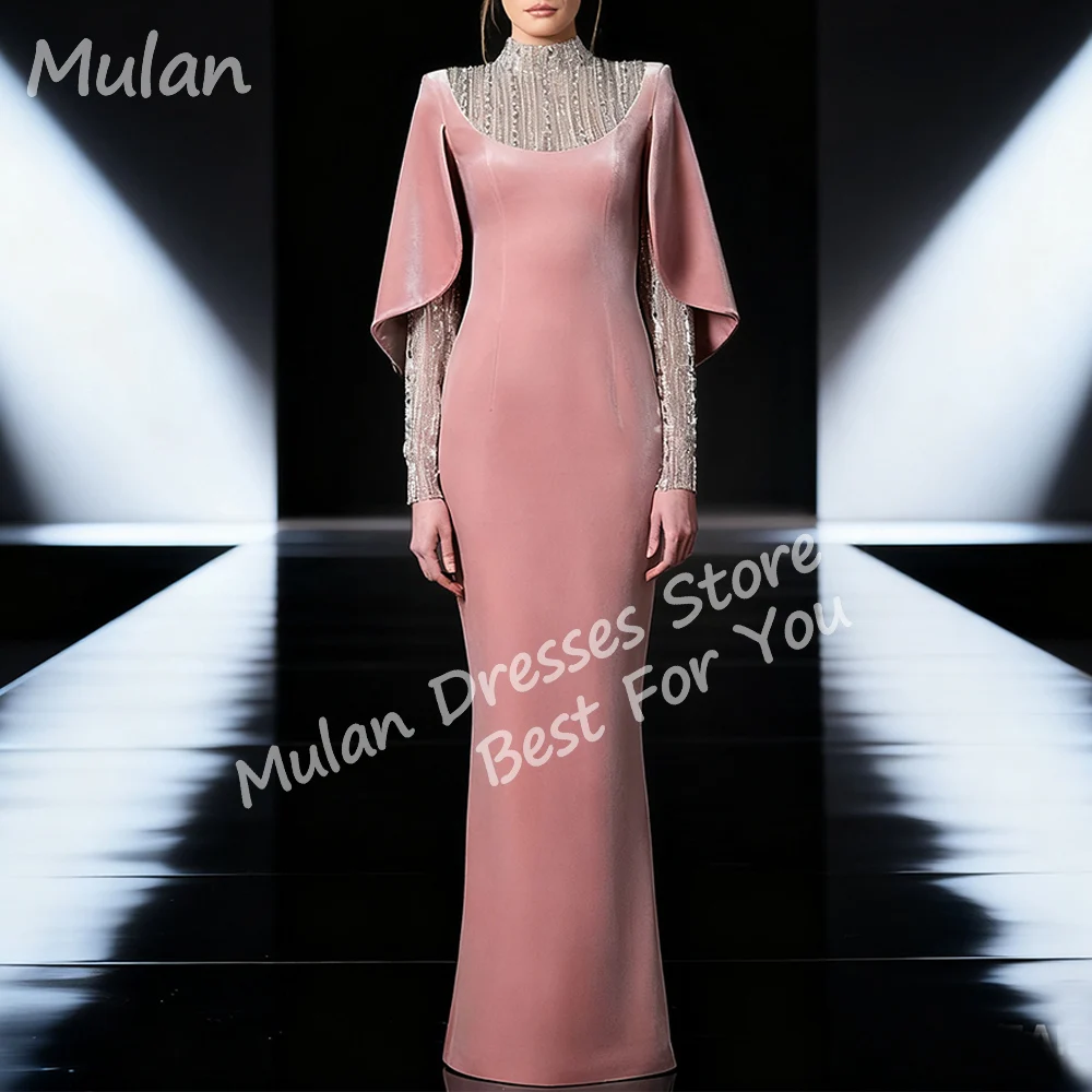 

Customized New In Luxury Beads Long Evening Dresses for Women Floor-length Mermaid Party Prom Special Events Wedding Gala Gowns