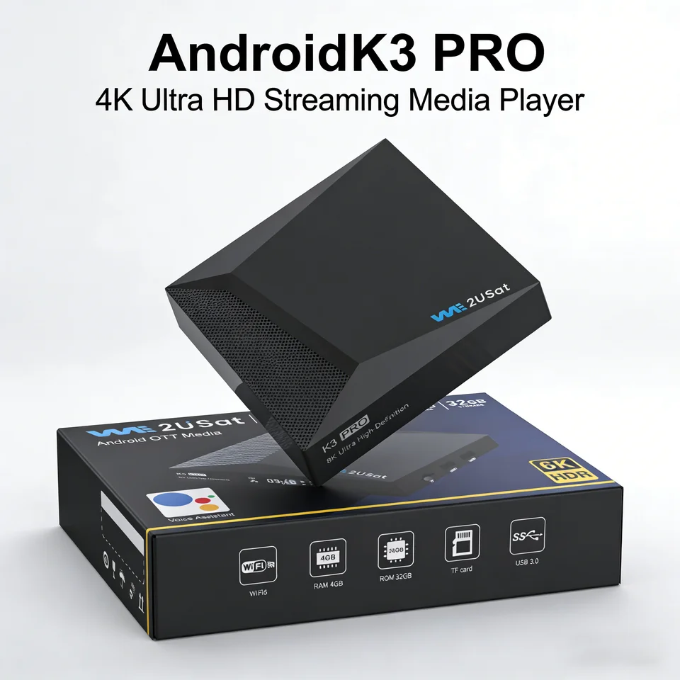 K3 PRO 6K HDR Android TV Box with Wi-Fi