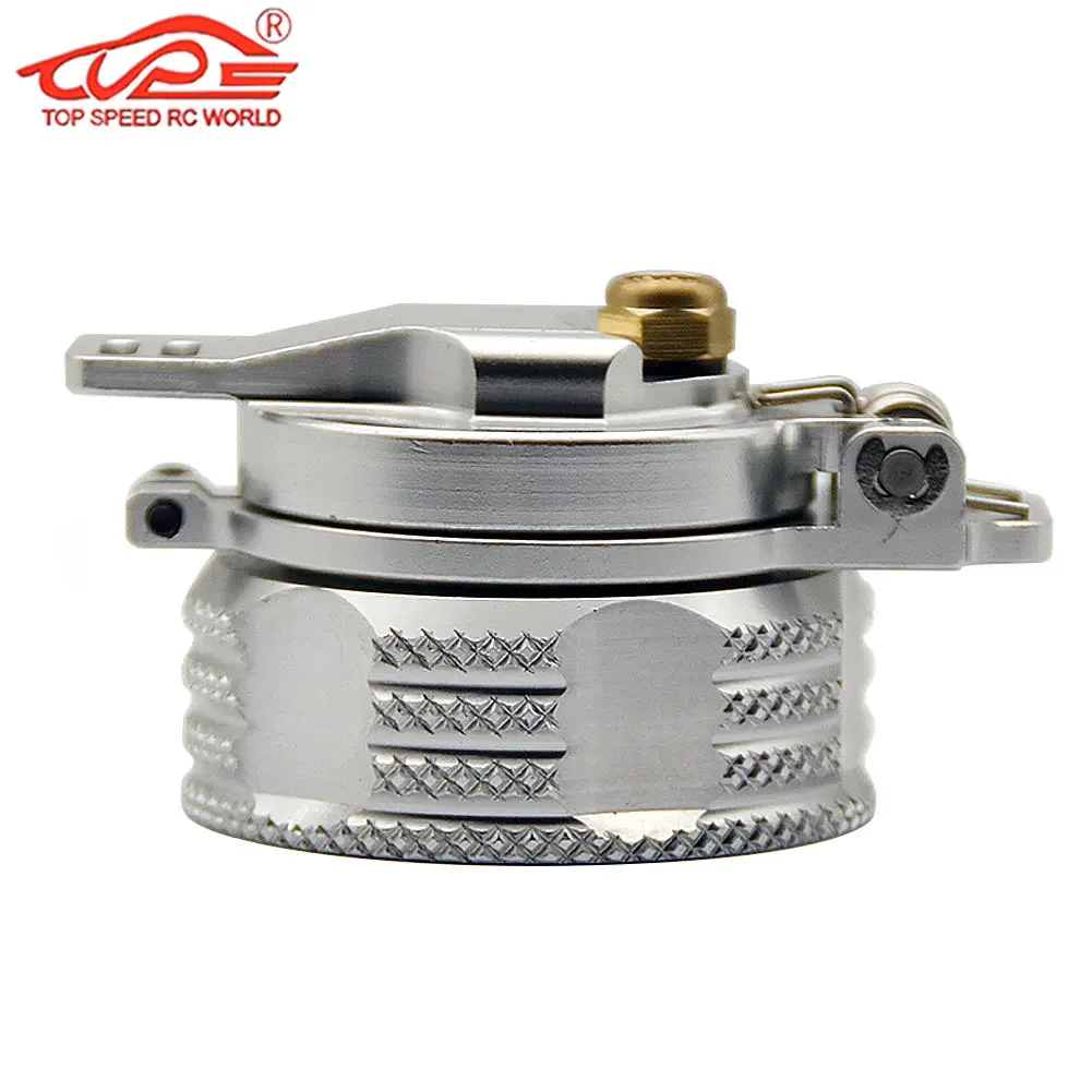 Tapa de tanque de combustible de Metal CNC mejorada para 1/5 GTB Racing HPI ROFUN ROVAN KM BAJA 5B 5T 5SC Buggy Truck Parts