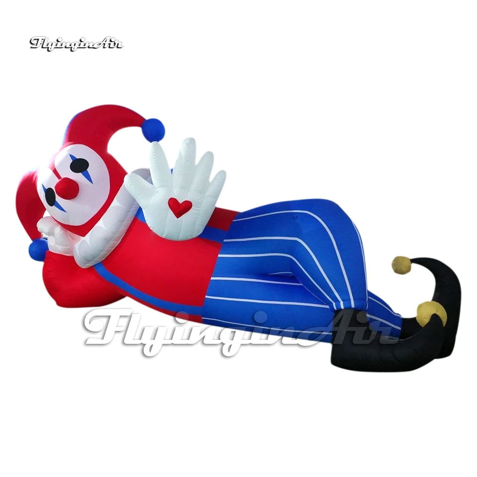 Cute Giant Inflatable Joker Model Circus Stage Decorations Air Blow Up Cartoon Clown Balloon For Club Event