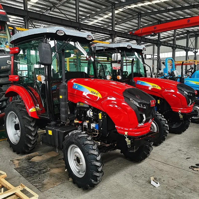 Shanghai Brand Multifunction 504 Farm Tractor Four-Wheel Drive 50 Horsepower for Agriculture 4x4