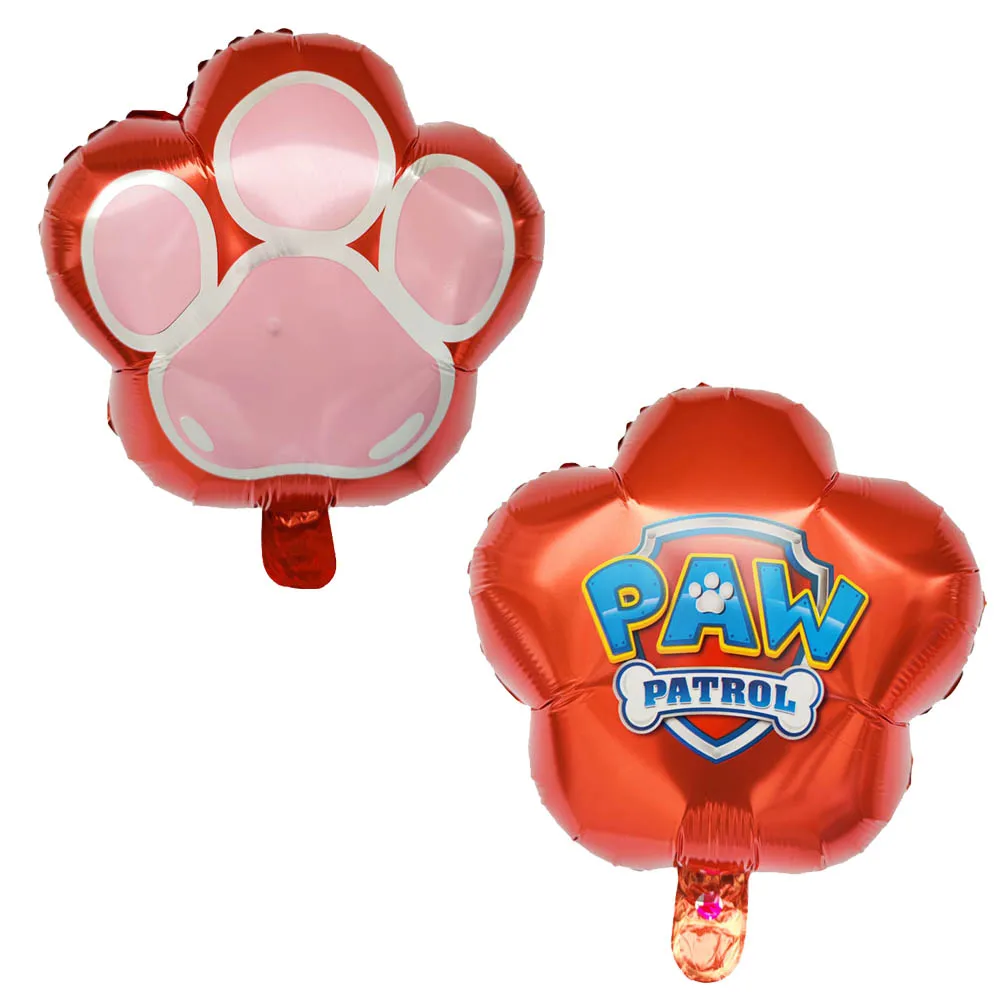 6 Stück Paw Patrol Geburtstagsballons mit Cartoon-Pfotenabdruck-Dekoration, Babyparty, Mädchen-Geburtstagsparty-Zubehör – Detail 3