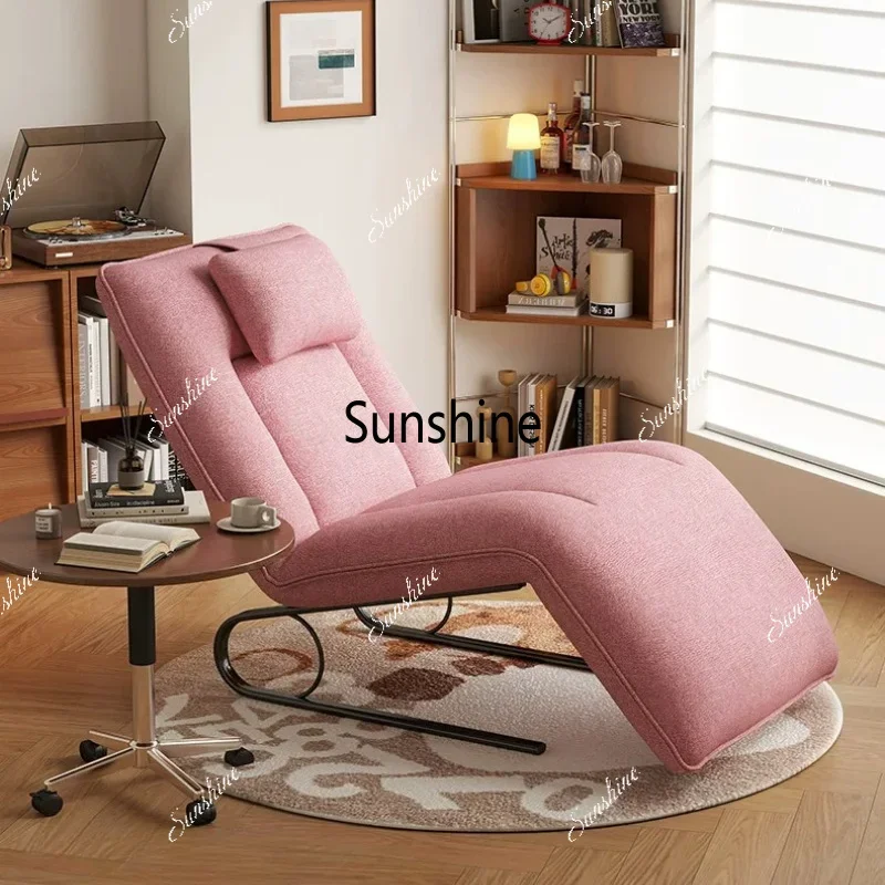 Foldable flat reclining leisure lazy chair bedroom living room lunch break pressure reclining chairTJ