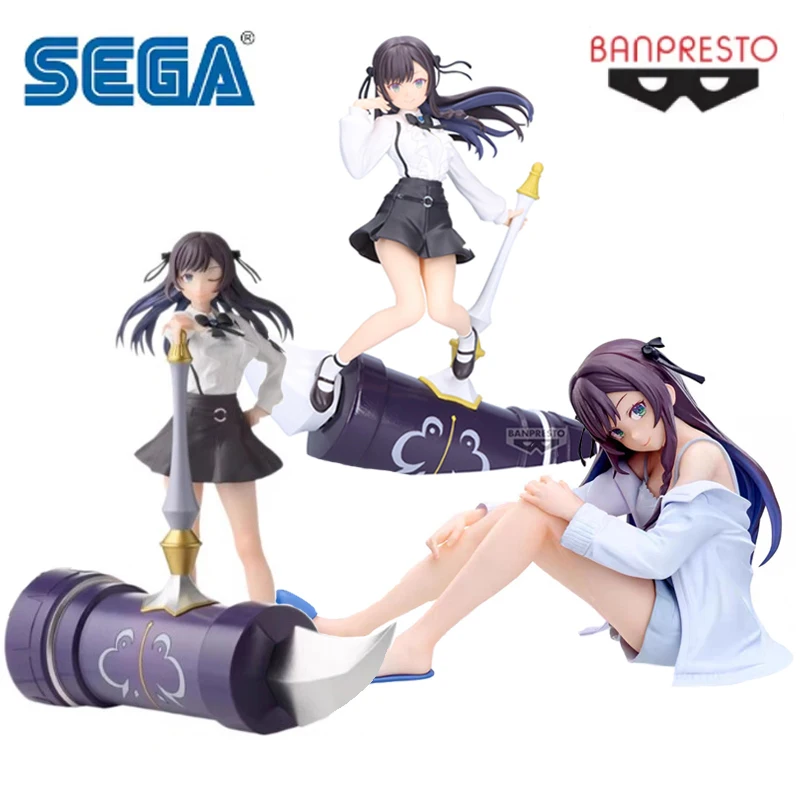

SEGA Original I May Be a Guild Receptionist but I'll Solo Any Boss to Clock Out on Time Alina Clover Anime Action Figures Toys