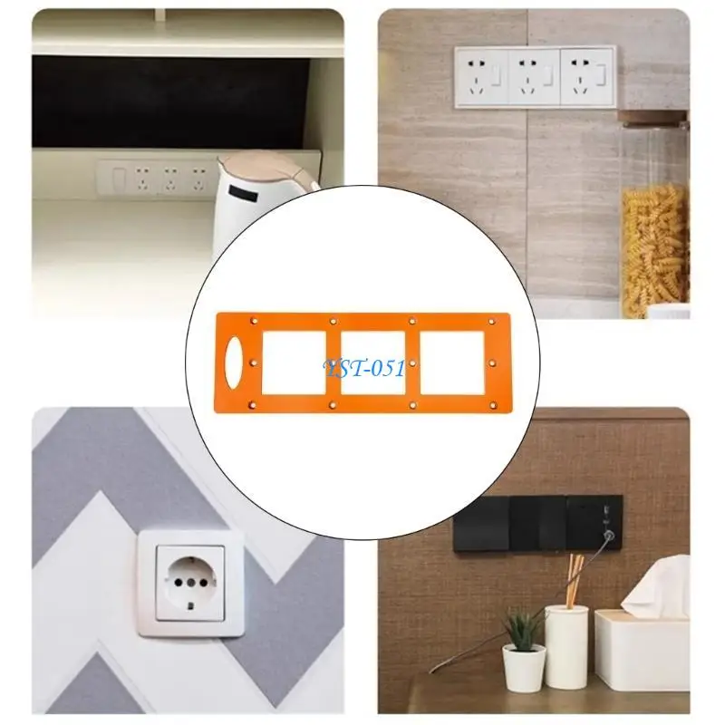 

E15A Easy to Use 86 Box Outlet Opening Mold Lightweight Outlet Opening Mold Precise & User Friendly Mold for Household