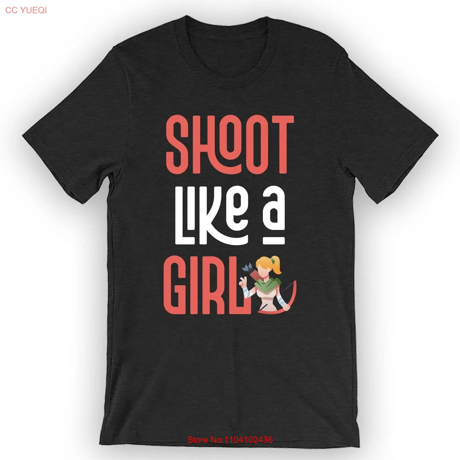 Футболка унисекс Shoot Like A Girl, милая рубашка для стрельбы из лука