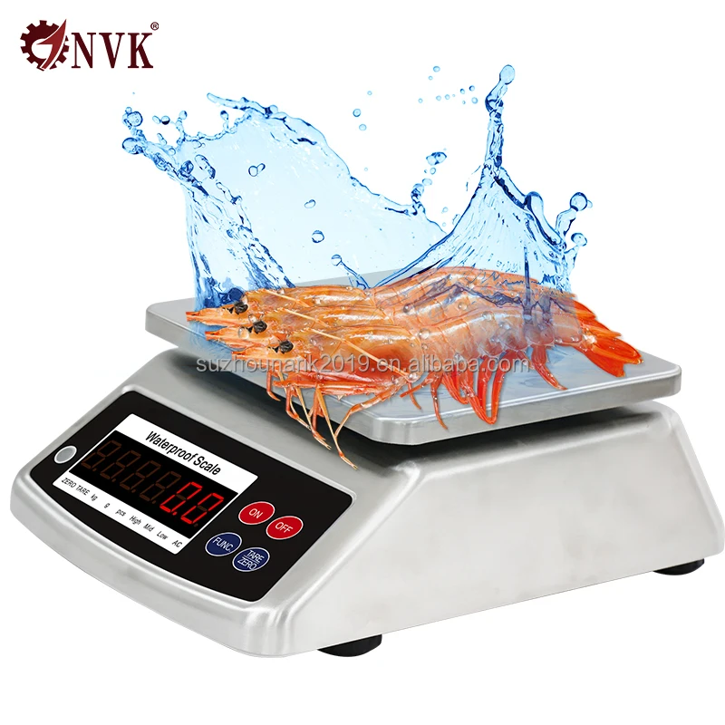 30kg 1g Seafood Food Digital IP68 Waterproof Weighing Scale Stainless Steel Weighing Fish Scale