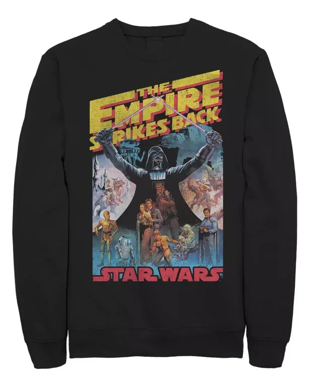 Sci-fi Star Wars heren- en dames sci-fi herfst en winter dagelijkse ronde hals hoodie bedrukte sci-fi fleece puur katoenen hoodie