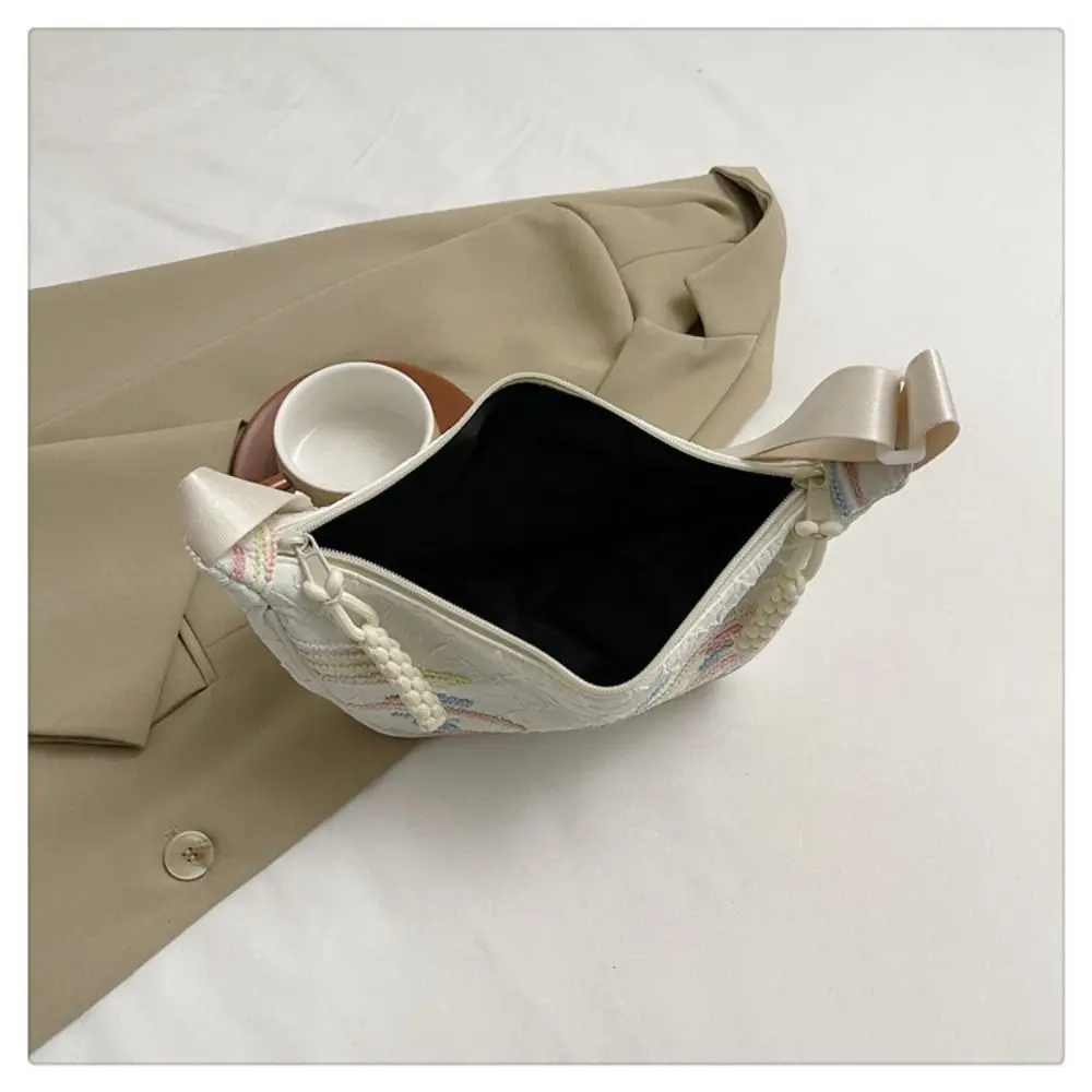 Fashion Nylon Shoulder Bags Large capacity Reusable Crossbody Bag Simple Versatile Portable Chest Bag