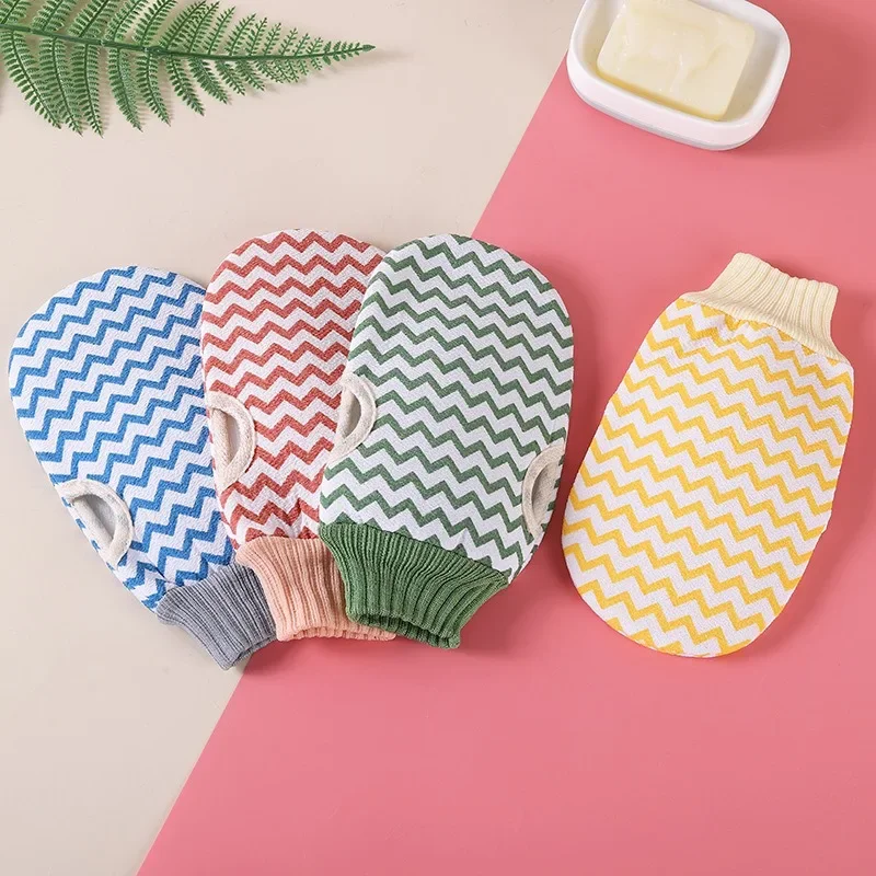 1PC Exfoliating Shower Scrub Mitt Body Cleaning Glove Dead Skin Remover for Deep Cleansing and Massage SPA At Home Bathing Tools