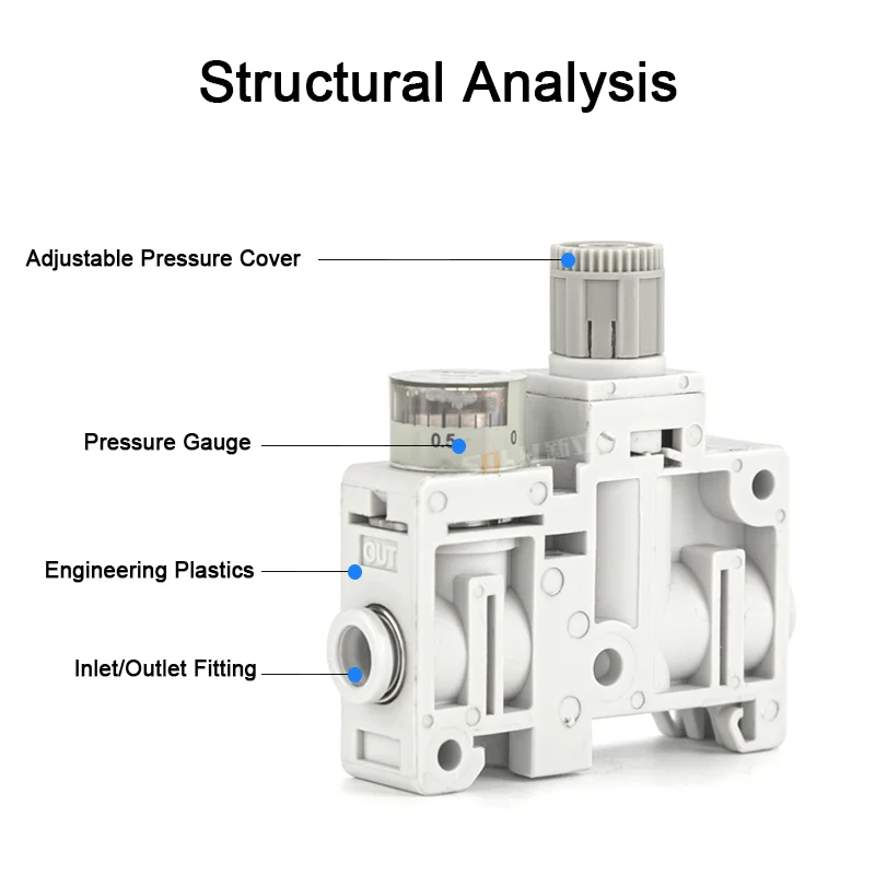 NEW Type ARM Series Miniature Integrated Compact Pressure Reducing Valve ARM5SA-06-A/ARM5SA-08-A Precision Pressure Regulators