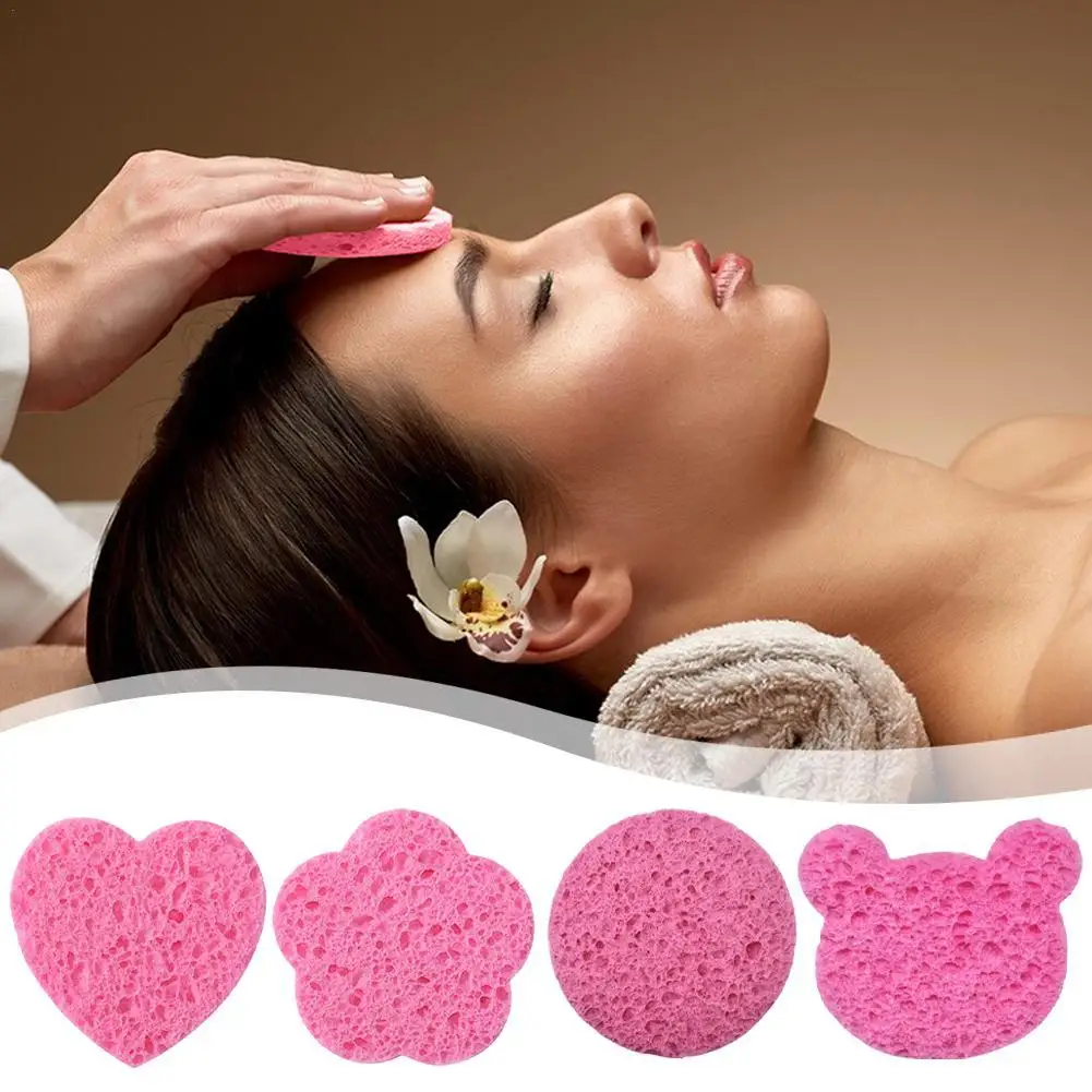 

NEw Compressed Facial Sponge for Estheticians Face Round Cleansing Sponge Makeup Removal Sponge Pad Exfoliating Spa Washing