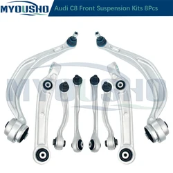 Myosho 8pcs Front Suspension Control Arm Kits For Audi A6 C8 A7 4KA Q5 FYB 80A407152A 80A407694C 80A407151A 80A407694C